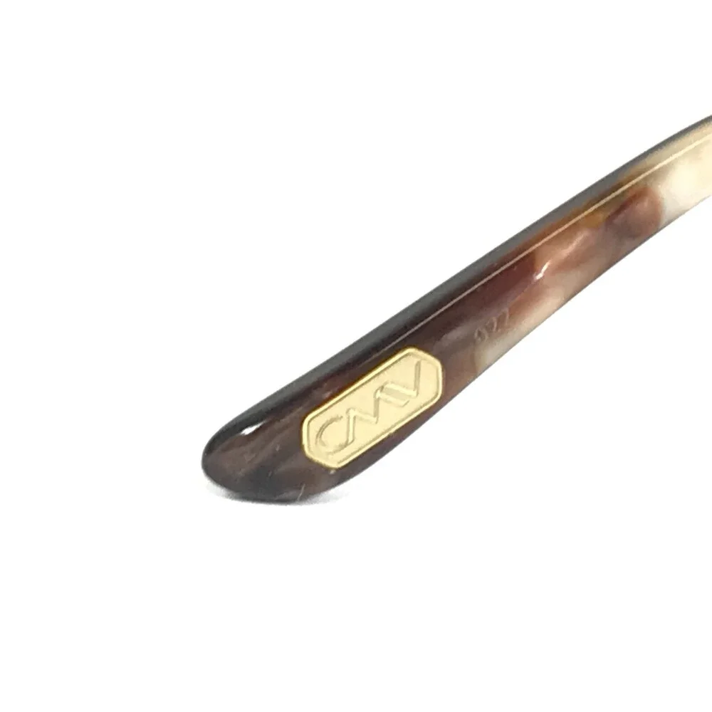 Carmen Marc Valvo Eyeglasses Frames Alexia 022 Chestnut Brown Round 53-14-140